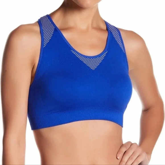 Ivy Park Seamless Racerback Sports Bra, Color Cobalt Blue Size XXS/XS - Picture 1 of 14